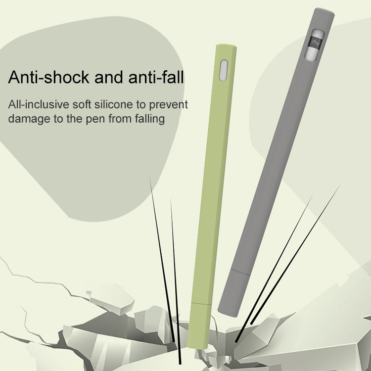 LOVE MEI For Apple Pencil 1 Triangle Shape Stylus Pen Silicone Protective Case Cover (Green) - Pencil Accessories by LOVE MEI | Online Shopping South Africa | PMC TechLife | Buy Now Pay Later Mobicred