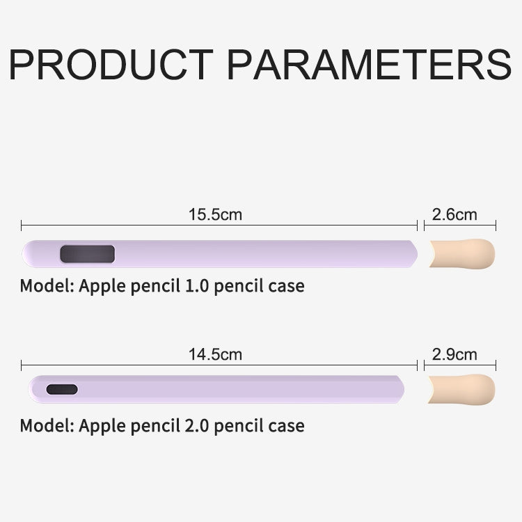 LOVE MEI For Apple Pencil 2 Stripe Design Stylus Pen Silicone Protective Case Cover (Black) - Pencil Accessories by LOVE MEI | Online Shopping South Africa | PMC TechLife | Buy Now Pay Later Mobicred