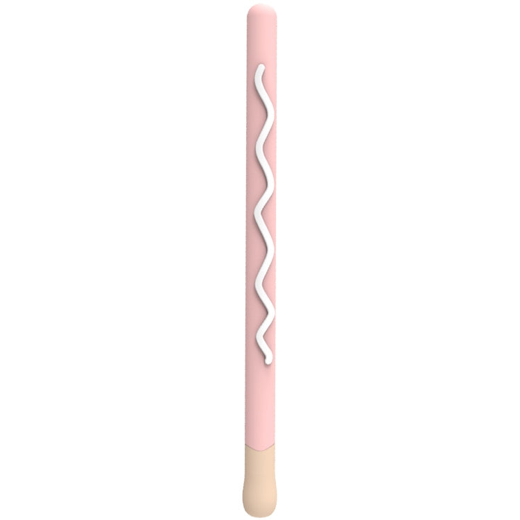 LOVE MEI For Apple Pencil 1 Stripe Design Stylus Pen Silicone Protective Case Cover(Pink) - Pencil Accessories by LOVE MEI | Online Shopping South Africa | PMC Jewellery