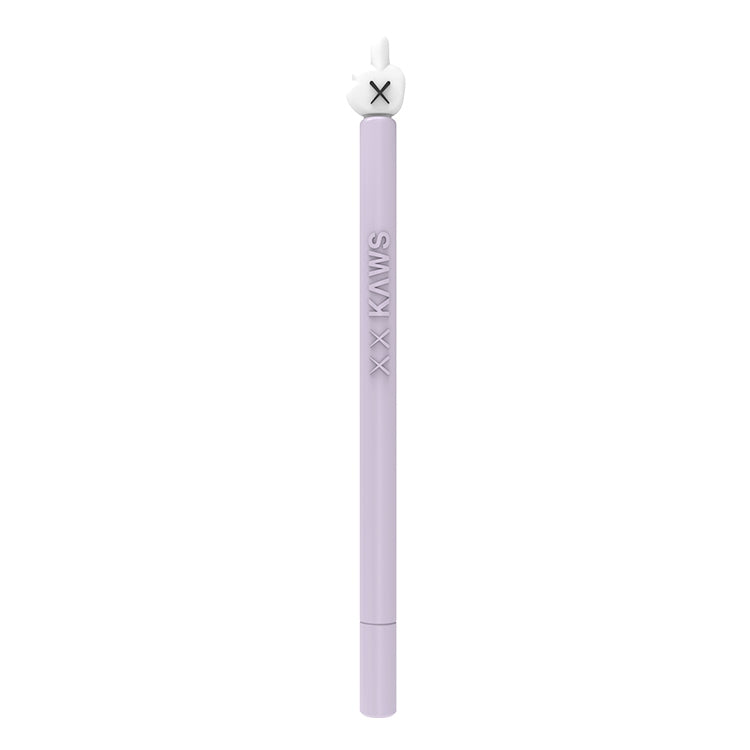 LOVE MEI For Apple Pencil 2 Middle Finger Shape Stylus Pen Silicone Protective Case Cover (Purple) - Pencil Accessories by LOVE MEI | Online Shopping South Africa | PMC Jewellery