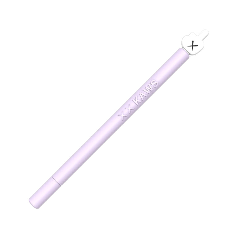 LOVE MEI For Apple Pencil 2 Middle Finger Shape Stylus Pen Silicone Protective Case Cover (Purple) - Pencil Accessories by LOVE MEI | Online Shopping South Africa | PMC Jewellery