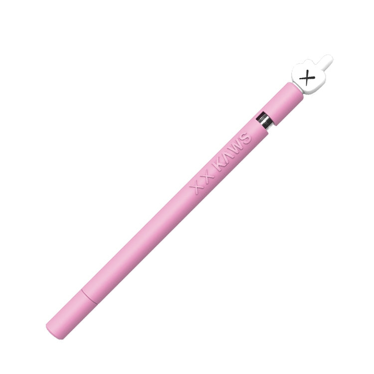 LOVE MEI For Apple Pencil 1 Middle Finger Shape Stylus Pen Silicone Protective Case Cover (Pink) - Pencil Accessories by LOVE MEI | Online Shopping South Africa | PMC Jewellery