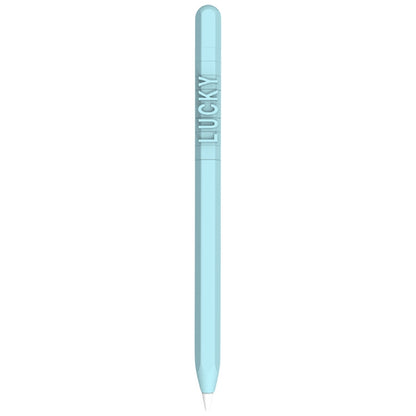 LOVE MEI For Apple Pencil 2 Number Letter Design Stylus Pen Silicone Protective Case Cover (Blue) - Pencil Accessories by LOVE MEI | Online Shopping South Africa | PMC Jewellery