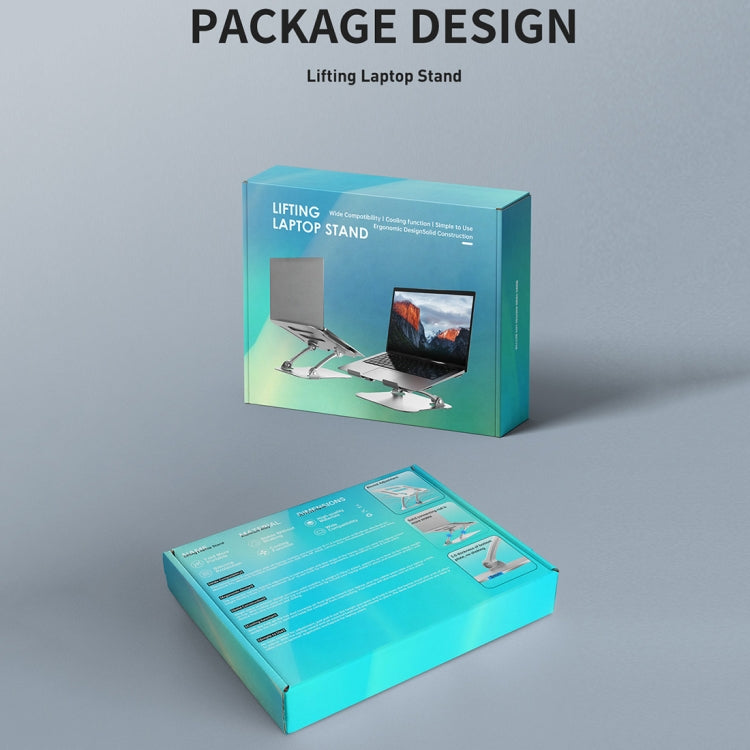 R-JUST Lifting Adjustable Laptop Stand(Silver) - free shipping - PMC TechLife - Order now!