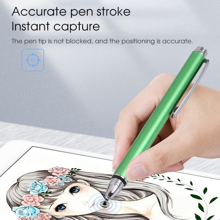 Universal Silicone Disc Nib Capacitive Stylus Pen (Green) - Stylus Pen by PMC TechLife | Online Shopping South Africa | PMC TechLife | Buy Now Pay Later Mobicred