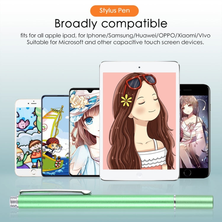 Universal Silicone Disc Nib Capacitive Stylus Pen (Green) - Stylus Pen by PMC TechLife | Online Shopping South Africa | PMC TechLife | Buy Now Pay Later Mobicred