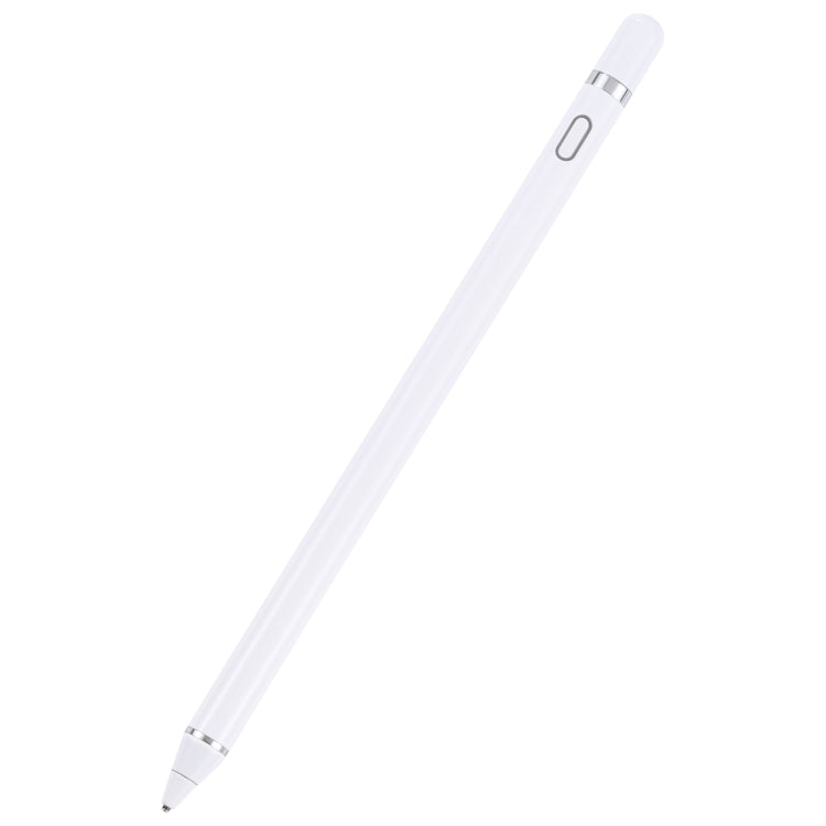 Pencil Universal Rechargeable Active Capacitive Stylus Pen with Magnetic Cap(White) - Stylus Pen by PMC TechLife | Online Shopping South Africa | PMC TechLife | Buy Now Pay Later Mobicred