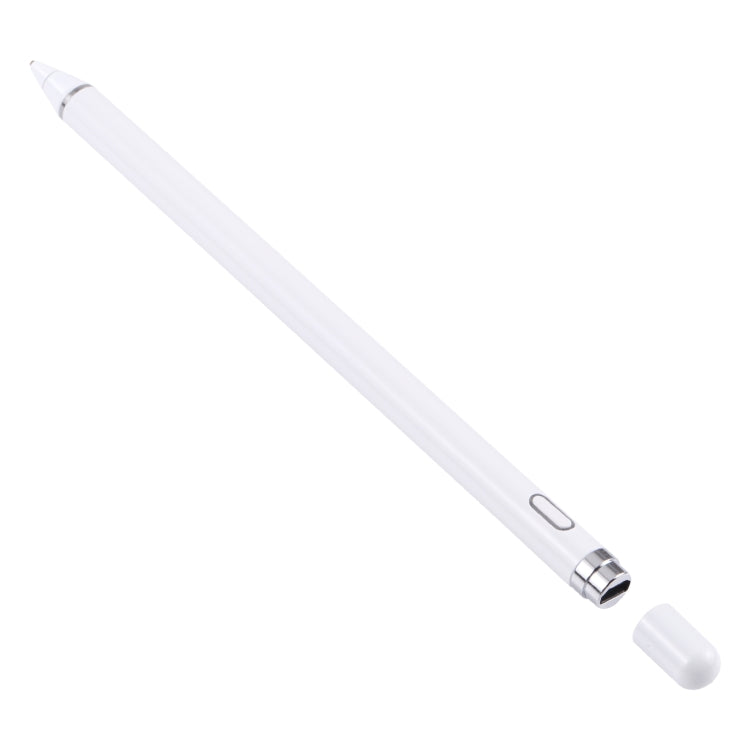 Pencil Universal Rechargeable Active Capacitive Stylus Pen with Magnetic Cap(White) - Stylus Pen by PMC TechLife | Online Shopping South Africa | PMC TechLife | Buy Now Pay Later Mobicred