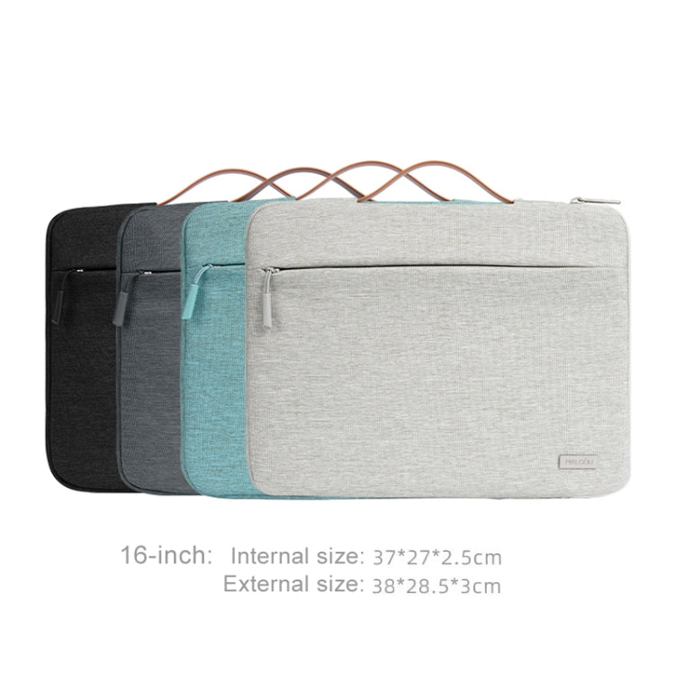 For 16 inch Laptop Zipper Waterproof  Handheld Sleeve Bag (Black) - 13.3 inch by PMC TechLife | Online Shopping South Africa | PMC TechLife | Buy Now Pay Later Mobicred