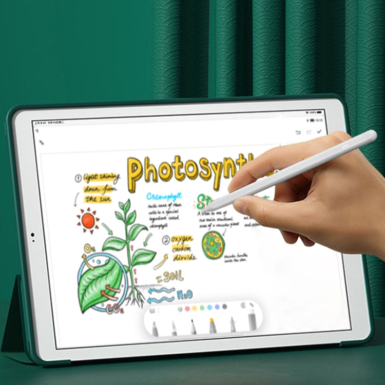 JD12 Anti-mistouch Stylus Pen with Battery Display(White) - Stylus Pen by PMC TechLife | Online Shopping South Africa | PMC TechLife | Buy Now Pay Later Mobicred