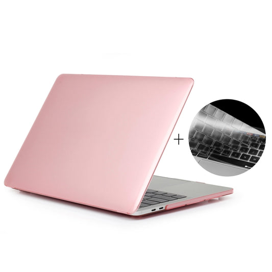 ENKAY Hat-Prince 2 in 1 Crystal Hard Shell Plastic Protective Case + US Version Ultra-thin TPU Keyboard Protector Cover for 2016 New MacBook Pro 13.3 inch without Touchbar (A1708)(Pink) - MacBook Pro Cases by ENKAY | Online Shopping South Africa | PMC Jewellery | Buy Now Pay Later Mobicred