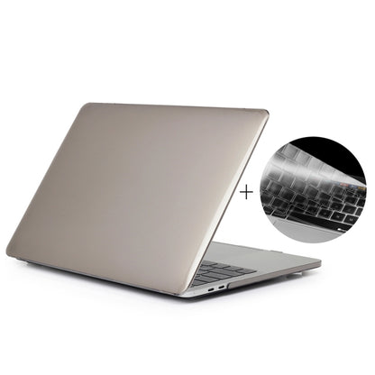 ENKAY Hat-Prince 2 in 1 Crystal Hard Shell Plastic Protective Case + US Version Ultra-thin TPU Keyboard Protector Cover for 2016 New MacBook Pro 13.3 inch without Touchbar (A1708)(Grey) - MacBook Pro Cases by ENKAY | Online Shopping South Africa | PMC Jewellery | Buy Now Pay Later Mobicred