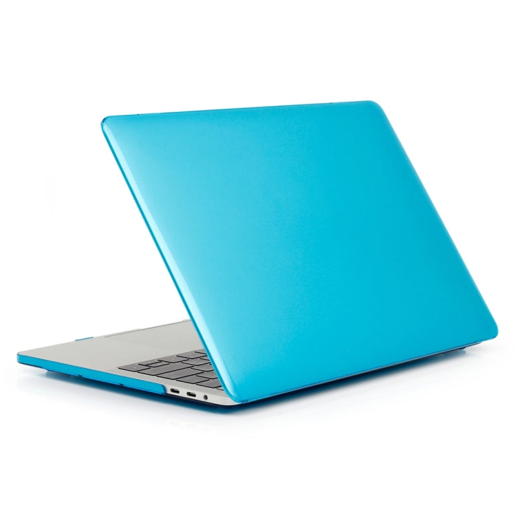 ENKAY Hat-Prince 2 in 1 Crystal Hard Shell Plastic Protective Case + US Version Ultra-thin TPU Keyboard Protector Cover for 2016 New MacBook Pro 13.3 inch without Touchbar (A1708)(Blue) - MacBook Pro Cases by ENKAY | Online Shopping South Africa | PMC Jewellery | Buy Now Pay Later Mobicred