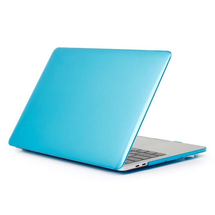 ENKAY Hat-Prince 2 in 1 Crystal Hard Shell Plastic Protective Case + US Version Ultra-thin TPU Keyboard Protector Cover for 2016 New MacBook Pro 15.4 inch with Touchbar (A1707)(Blue) - MacBook Pro Cases by ENKAY | Online Shopping South Africa | PMC Jewellery | Buy Now Pay Later Mobicred