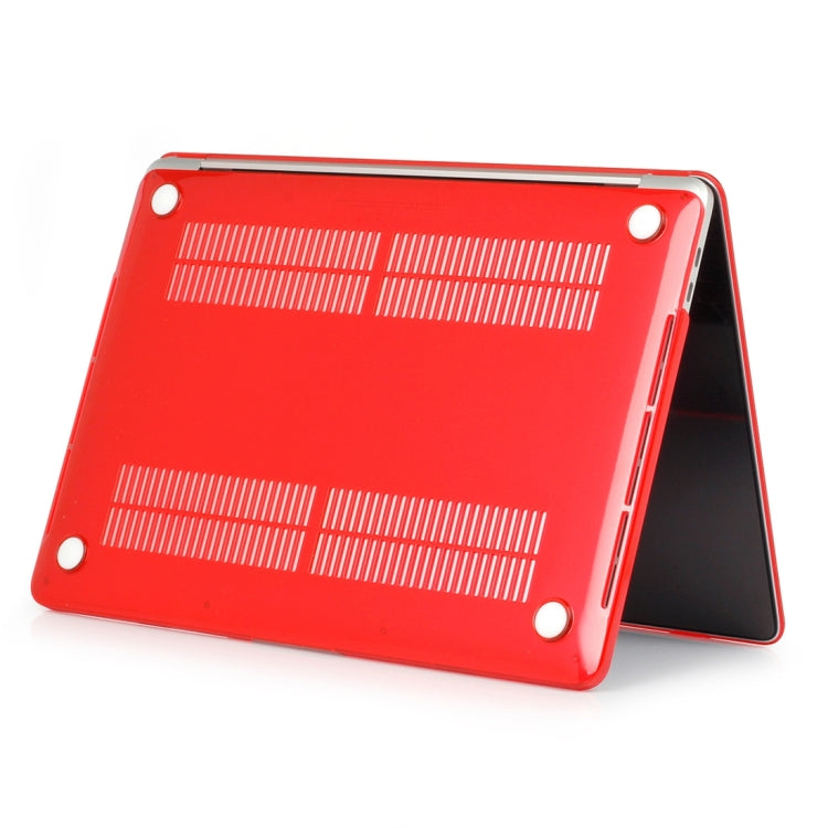 ENKAY Hat-Prince 2 in 1 Crystal Hard Shell Plastic Protective Case + US Version Ultra-thin TPU Keyboard Protector Cover for 2016 New MacBook Pro 15.4 inch with Touchbar (A1707)(Red) - MacBook Pro Cases by ENKAY | Online Shopping South Africa | PMC Jewellery | Buy Now Pay Later Mobicred