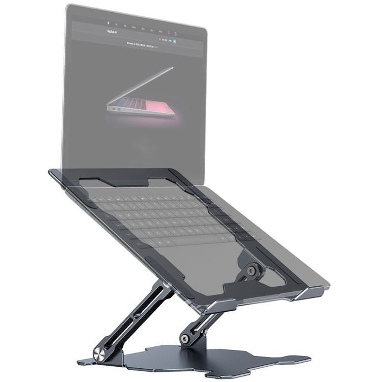 R-JUST HZ09 Mechanical Lifting Adjustable Laptop Holder (Grey) - MacBook Holder by R-JUST | Online Shopping South Africa | PMC TechLife | Buy Now Pay Later Mobicred