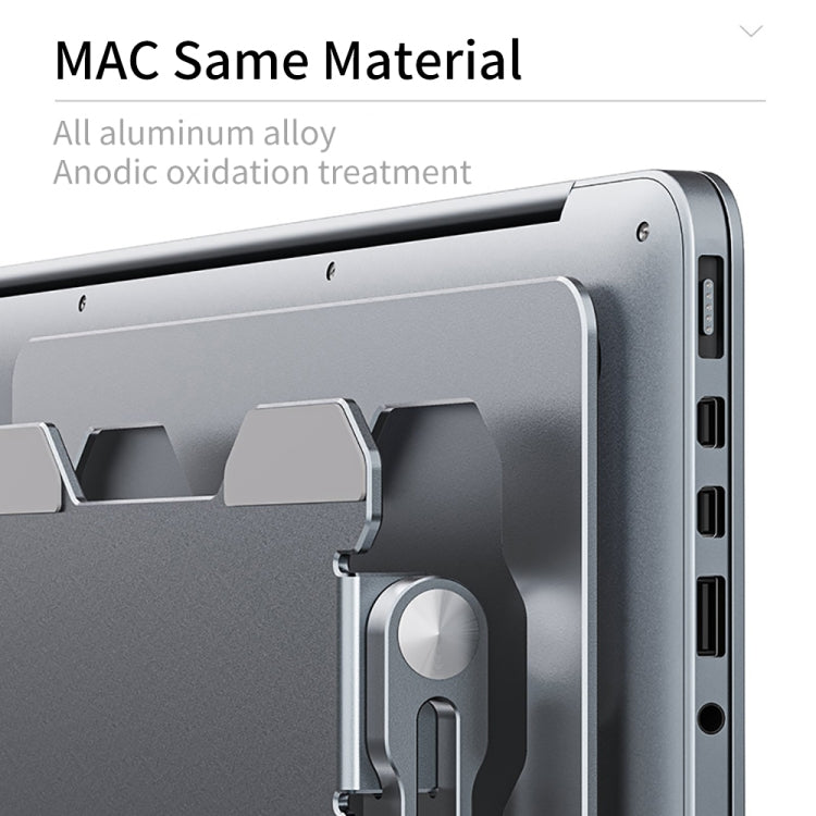 R-JUST HZ09 Mechanical Lifting Adjustable Laptop Holder (Silver) - MacBook Holder by R-JUST | Online Shopping South Africa | PMC TechLife | Buy Now Pay Later Mobicred