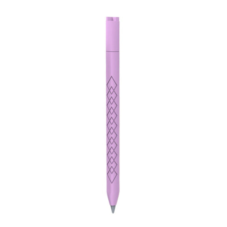 For Apple Pencil (USB-C) Diamond Pattern Silicone Stylus Pen Protective Case (Light Purple) - Pencil Accessories by PMC Jewellery | Online Shopping South Africa | PMC Jewellery | Buy Now Pay Later Mobicred