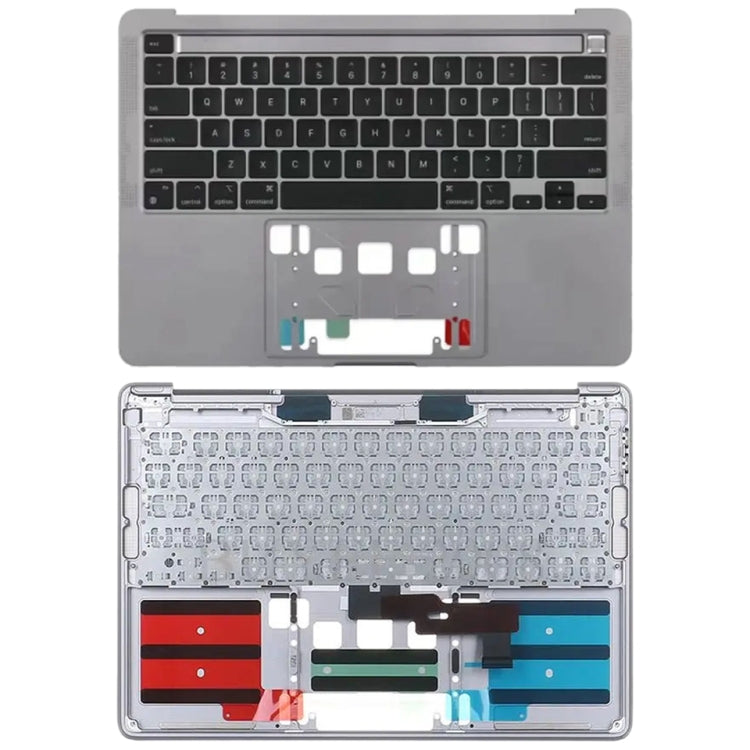 For MacBook Pro Retina 13 inch A2289 2020 C-side Cover + US Edition Key Board (Grey) - Bottom Cover by PMC TechLife | Online Shopping South Africa | PMC TechLife