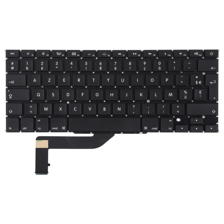 For Macbook Pro Retina 15 inch A1398 2012 2013 2014 2015 UK French Version Keyboard - Keyboard by PMC Jewellery | Online Shopping South Africa | PMC Jewellery | Buy Now Pay Later Mobicred