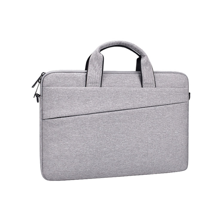 ST03S 14.1 inch Double Side Pockets Wearable Oxford Cloth Soft Handle Portable Laptop Tablet Bag(Grey) - free shipping - PMC TechLife - Order now!