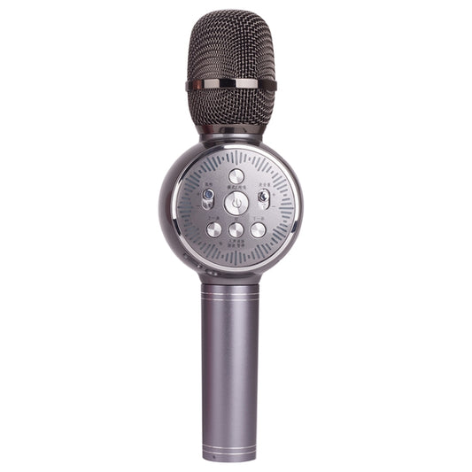 K2 Bluetooth 5.0 Karaoke Live Colorful Lights Wireless Bluetooth Microphone (Grey) - Microphone by PMC Jewellery | Online Shopping South Africa | PMC Jewellery | Buy Now Pay Later Mobicred