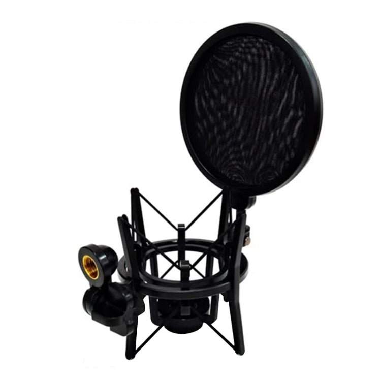 SH-100 Live Microphone ABS Shockproof Bracket (Black) - Stand by PMC Jewellery | Online Shopping South Africa | PMC Jewellery | Buy Now Pay Later Mobicred