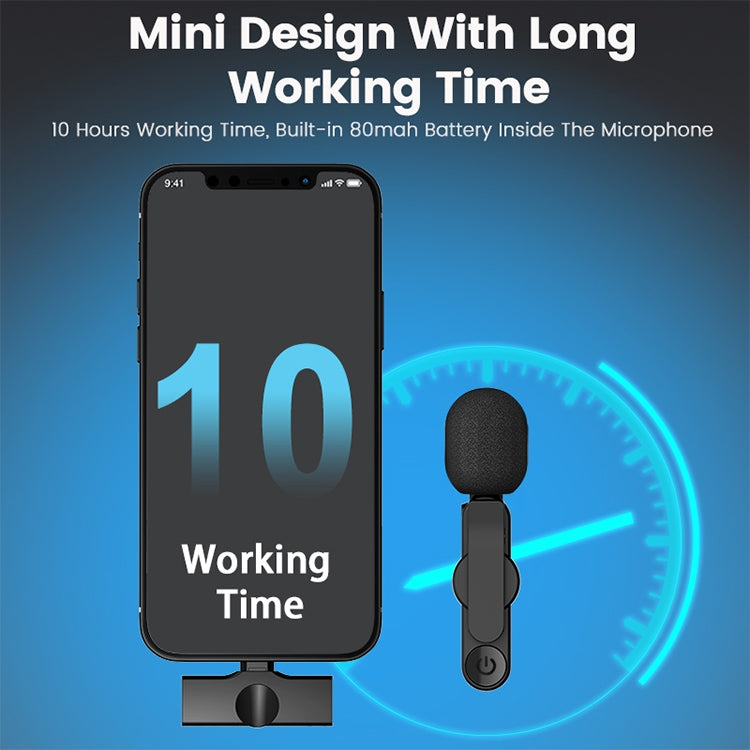 EP033T USB-C / Type-C Interface Lavalier Wireless Radio Microphone - Microphone by PMC TechLife | Online Shopping South Africa | PMC TechLife | Buy Now Pay Later Mobicred