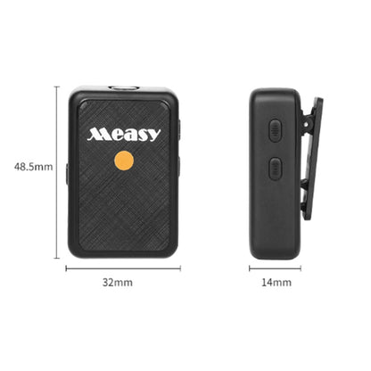 Measy V81 Wireless Recording Lavalier Microphone - Microphone by Measy | Online Shopping South Africa | PMC Jewellery | Buy Now Pay Later Mobicred