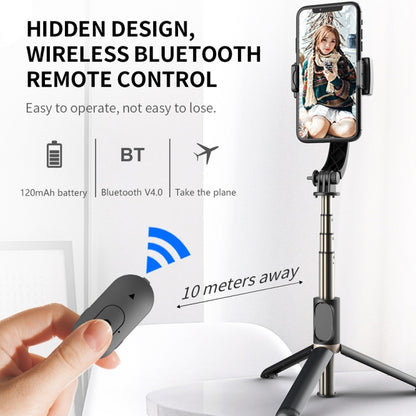 Q08 Gimbal Stabilizer Bluetooth Remote Control Tripod Selfie Stick (White) - Selfie Light by PMC Jewellery | Online Shopping South Africa | PMC Jewellery | Buy Now Pay Later Mobicred