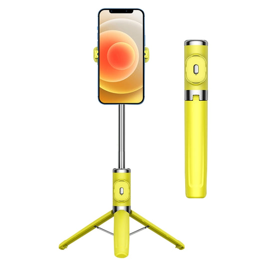 Bluetooth Remote Control Tripod Selfie Stick (Yellow) - Selfie Light by PMC Jewellery | Online Shopping South Africa | PMC Jewellery | Buy Now Pay Later Mobicred