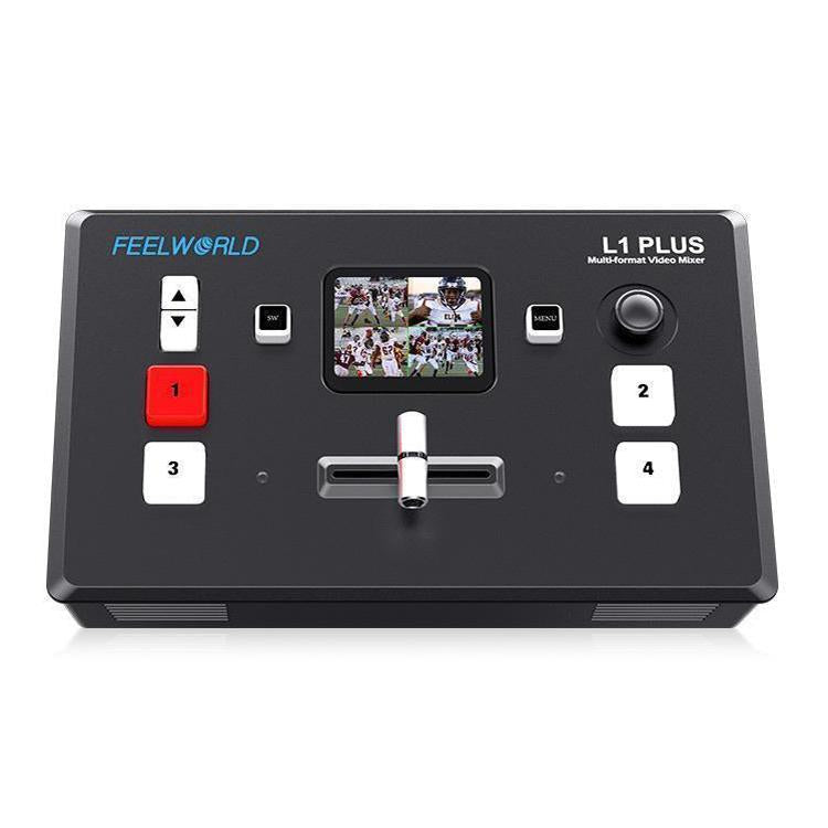 FEELWORLD L1 PLUS Multi-camera Video Mixer Switcher Touch Screen PTZ Control USB3.0 Fast Streaming Switcher (EU Plug) - Live Sound Effects Processors by FEELWORLD | Online Shopping South Africa | PMc TechLife | Buy Now Pay Later Mobicred