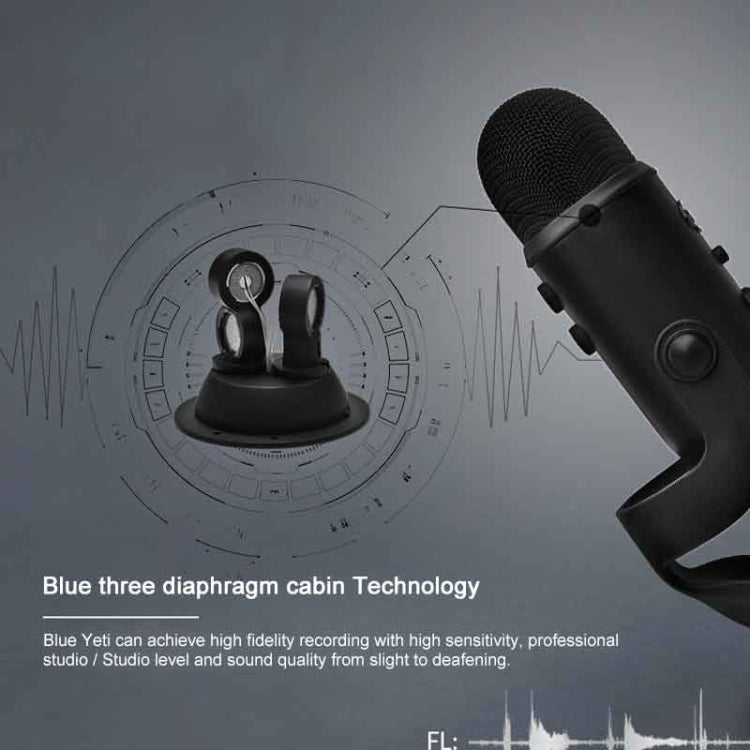 Logitech Blue Yeti USB Condenser Microphone(Blue) - Microphone by Logitech | Online Shopping South Africa | PMC Jewellery | Buy Now Pay Later Mobicred