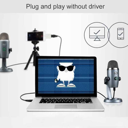 Logitech Blue Yeti Nano Condenser Digital USB Live Broadcast Microphone (Grey) - Microphone by Logitech | Online Shopping South Africa | PMC Jewellery | Buy Now Pay Later Mobicred