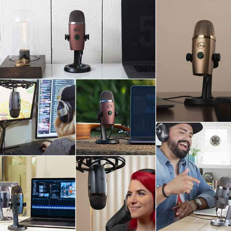 Logitech Blue Yeti Nano Condenser Digital USB Live Broadcast Microphone (Grey) - Microphone by Logitech | Online Shopping South Africa | PMC Jewellery | Buy Now Pay Later Mobicred