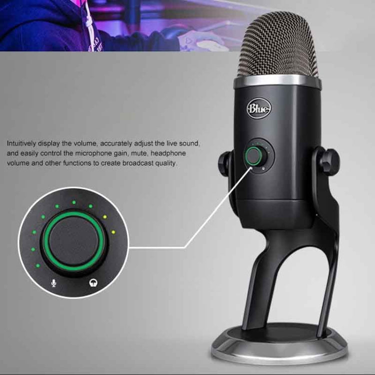 Logitech Blue Yeti X Condenser USB Recording Live Broadcast Microphone (Black) - Microphone by Logitech | Online Shopping South Africa | PMc TechLife | Buy Now Pay Later Mobicred