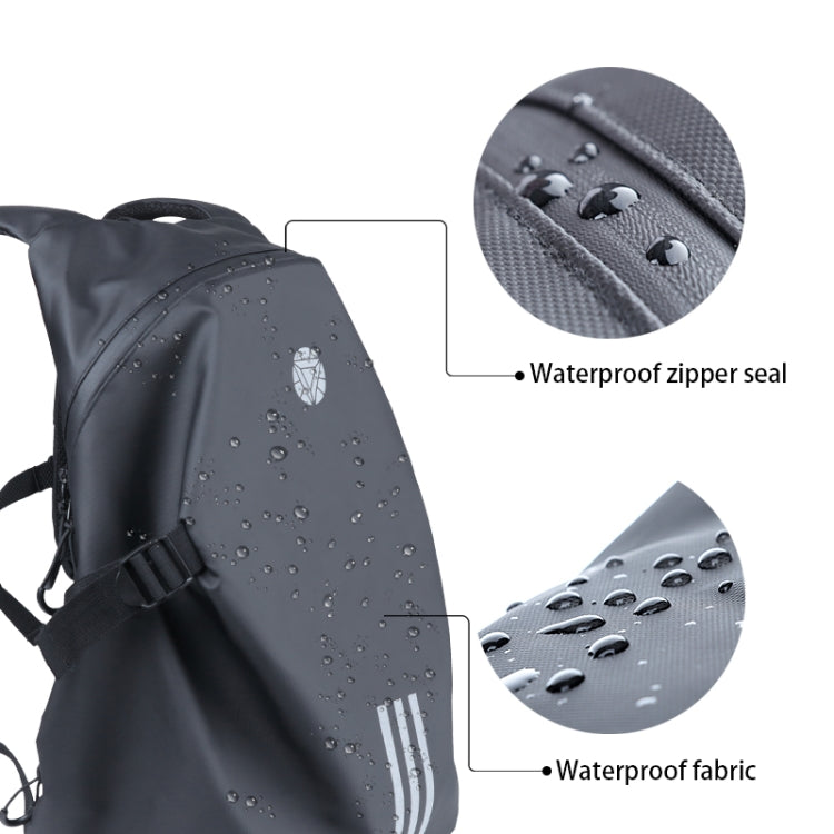 Motorcycle Rainproof Shoulders Helmet Soft Riding Backpack (Black) - Bags & Luggages by PMC TechLife | Online Shopping South Africa | PMC TechLife | Buy Now Pay Later Mobicred