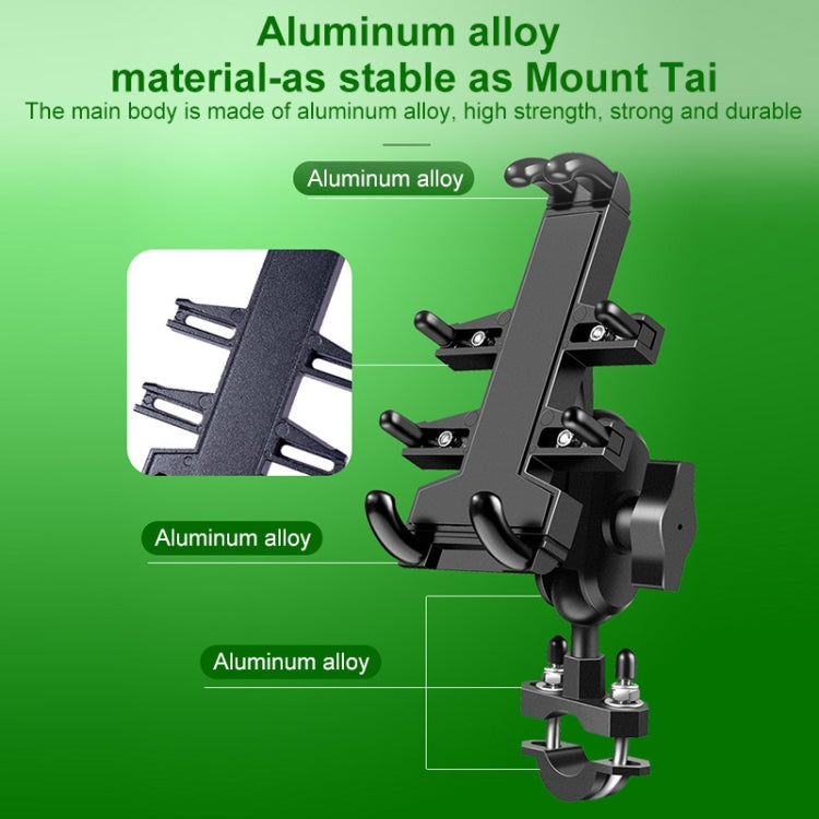 M8 Bolt Ball-Head Motorcycle Multi-function Eight-jaw Aluminum Phone Navigation Holder Bracket - Holder by PMC TechLife | Online Shopping South Africa | PMC TechLife | Buy Now Pay Later Mobicred