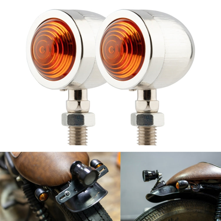 1 Pair KC801 12V Modified Universal Motorcycle LED Turn Signal (Silver) - Turn Signal by PMC TechLife | Online Shopping South Africa | PMC TechLife