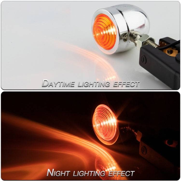 1 Pair KC801 12V Modified Universal Motorcycle LED Turn Signal (Silver) - Turn Signal by PMC TechLife | Online Shopping South Africa | PMC TechLife