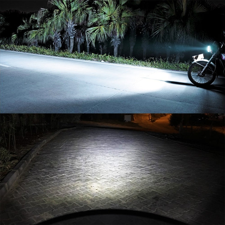 PX15D DC12V / 7.4W Motorcycle LED Headlight with 24LEDs SMD-3030 Lamp Beads (Yellow + White) - Headlights by PMC TechLife | Online Shopping South Africa | PMC TechLife | Buy Now Pay Later Mobicred