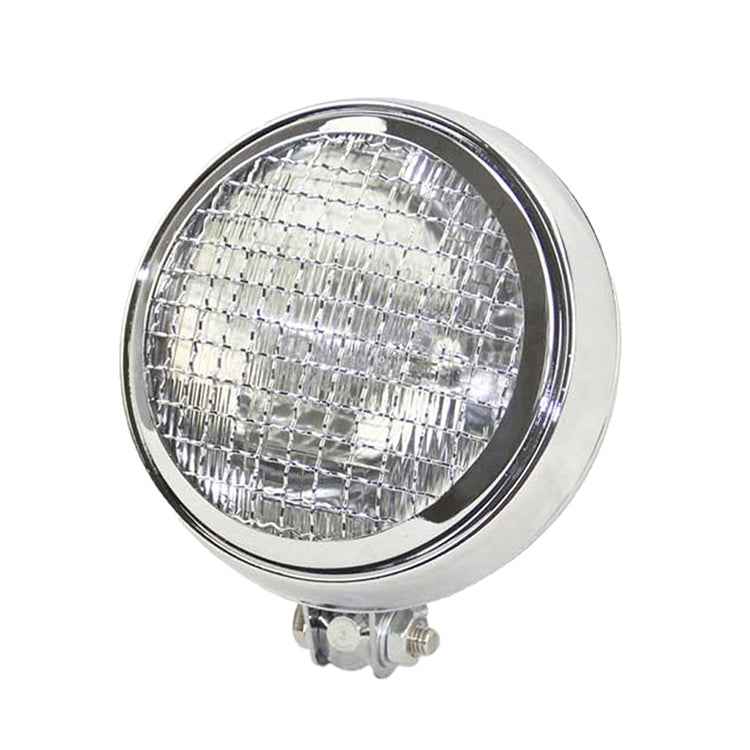 Motorcycle Silver Shell Harley Headlight Retro Lamp LED Light Modification Accessories (White) - Headlights by PMC TechLife | Online Shopping South Africa | PMC TechLife | Buy Now Pay Later Mobicred