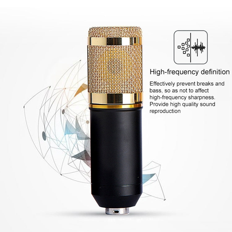 BM-800 Network K-Song Dedicated High-end Metal Shock Mount Microphone Set(Blue) - Microphone by PMC TechLife | Online Shopping South Africa | PMC TechLife | Buy Now Pay Later Mobicred
