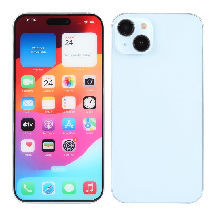 For iPhone 15 Color Screen Non-Working Fake Dummy Display Model (Blue) - For iPhone & iPad by PMC TechLife | Online Shopping South Africa | PMC TechLife | Buy Now Pay Later Mobicred