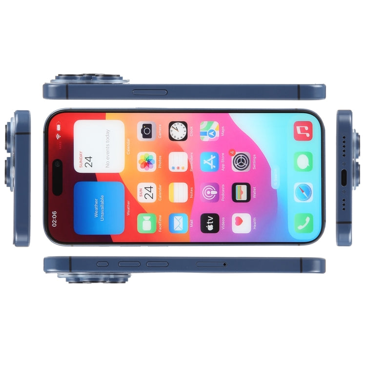 For iPhone 15 Pro Color Screen Non-Working Fake Dummy Display Model (Blue) - For iPhone & iPad by PMC Jewellery | Online Shopping South Africa | PMC Jewellery