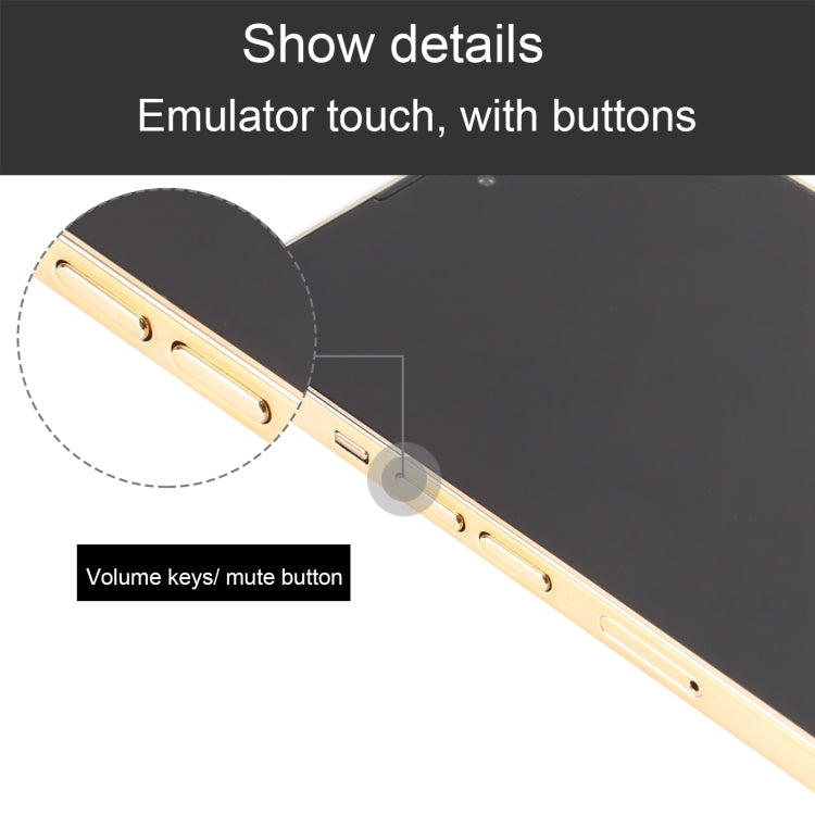 For iPhone 14 Pro Max Black Screen Non-Working Fake Dummy Display Model(Gold) - For iPhone & iPad by PMC Jewellery | Online Shopping South Africa | PMC Jewellery