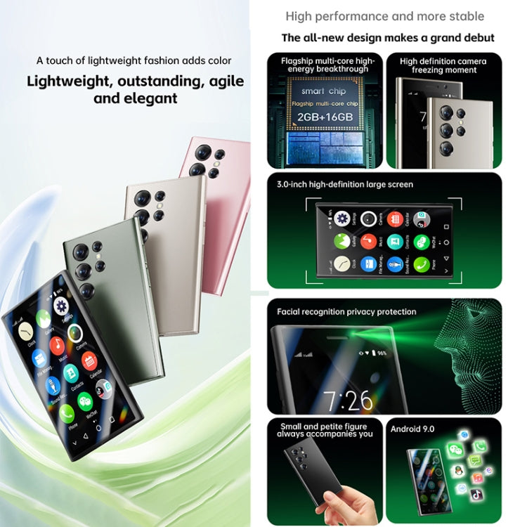 SOYES S24 Pro, 2GB+16GB, 3.0 inch Android 9.0 MTK6580 Quad Core, Bluetooth, WiFi, Network: 3G, Dual SIM (Black) - free shipping - PMC Jewellery - Order now!