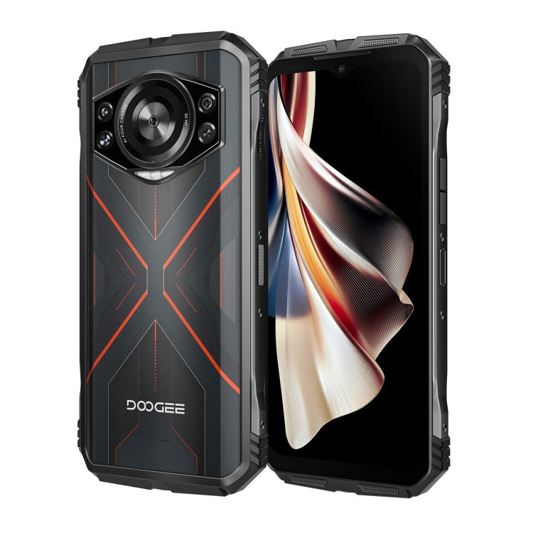 DOOGEE S Cyber, 8GB+256GB, 6.58 inch Android 14 Spreadtrum T606 Octa Core, Network: 4G, OTG, NFC (Black Red) - DOOGEE by DOOGEE | Online Shopping South Africa | PMC Jewellery | Buy Now Pay Later Mobicred