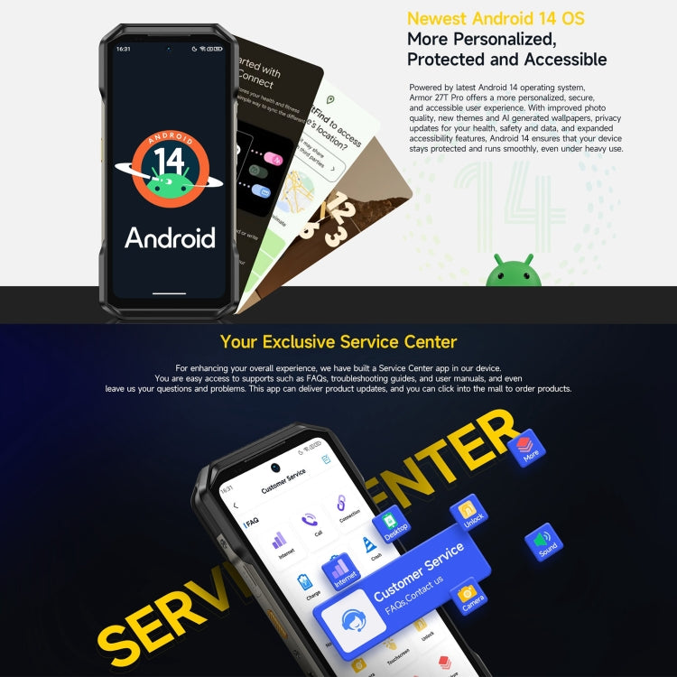 [HK Warehouse] Ulefone Armor 27T Pro Rugged Phone, Thermal Imaging, 12GB+256GB, Night Vision, 10600mAh, 6.78 inch Android 14 MediaTek Dimensity 6300 Octa Core, Network: 5G, NFC (Black) - Ulefone by PMC Jewellery | Online Shopping South Africa | PMC Jewellery | Buy Now Pay Later Mobicred