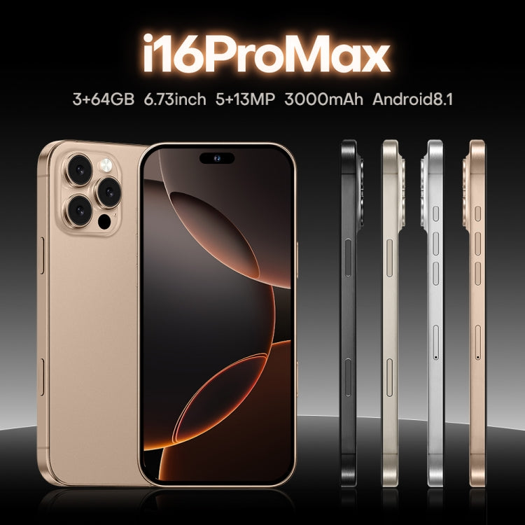 i16 Pro Max / A08A, 3GB+64GB, 6.73 inch Screen, Face Identification, Android 8.1 MTK6753 Octa Core, Network: 4G, Dual SIM, AU Plug (Grey) -  by PMC Jewellery | Online Shopping South Africa | PMC Jewellery | Buy Now Pay Later Mobicred